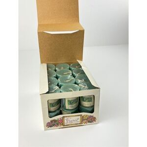 NOS Fragrant Impressions Eucalyptus Votive Candles by Applause Pack of 24 USA DS